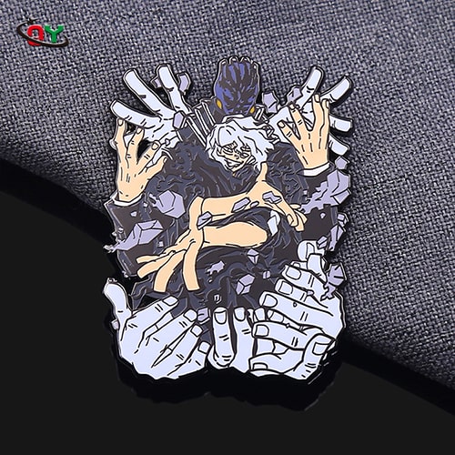 Dark Anime Character Surreal Hands Enamel Pin