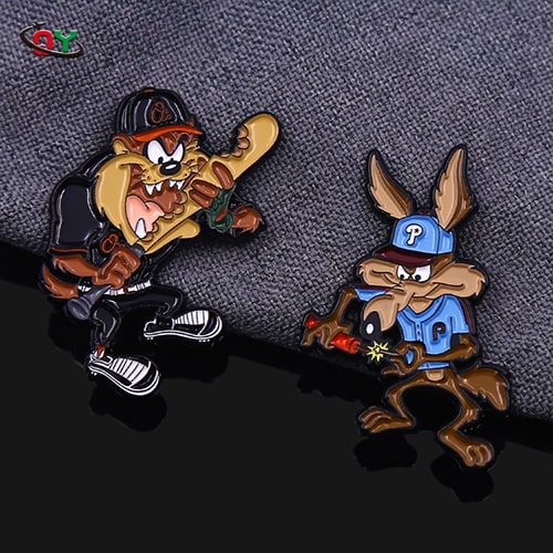 Looney Tunes Style Cartoon Character Enamel Pin