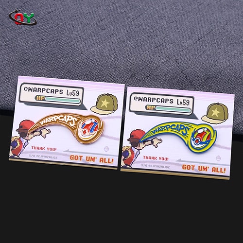 Pixel Game WARPCAPS Hat Enamel Pin