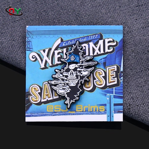 Punk Skull & Dollar Cap Enamel Pin